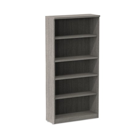 ALERA Alera Valencia Series Bookcase, Four-Shelf, 31.75w x 14d x 64.75h, Gray ALEVA636632GY